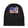 american flag peace Baby Beanies
