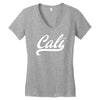 cali black logo Women's V-Neck T-Shirt