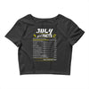 July Girl Facts Cancer Crop Top