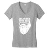 bearded for her pleasure Women's V-Neck T-Shirt