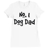 number one dog dad Ladies Fitted T-Shirt