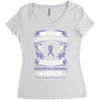 Never Underestimate The Strength Of A Hodgkins Cancer Warrior Women's Triblend Scoop T-shirt