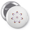rainbow flower Pin-back button