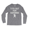tits out for harambe Long Sleeve Shirts