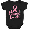 breast cancer pink ribbon Baby Bodysuit