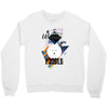 who loves poodle Crewneck Sweatshirt