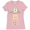 alien coffee invasion Ladies Fitted T-Shirt