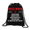 Pisces Woman Drawstring Bags