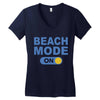 beach mode on Women's V-Neck T-Shirt