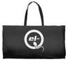 el q white logo Weekender Totes