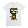 angry raccoon Ladies Fitted T-Shirt