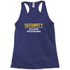 security little sister protection squad Racerback Tank