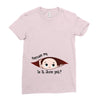 June Peeking Out Baby Boy Ladies Fitted T-Shirt
