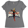 captain marvel 2 Women's Triblend Scoop T-shirt