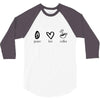 peace love coffee 3/4 Sleeve Shirt