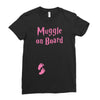 Muggle On Board Pink Ladies Fitted T-Shirt
