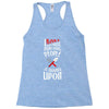 i bake because punching people is frowned upon Racerback Tank
