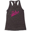 believe hand lettering printed t shirt Racerback Tank