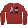 hope love cure stomach cancer awareness Crewneck Sweatshirt