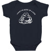 i have the body of a god funny buddha budda banter fat food Baby Bodysuit