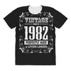 vintage made in 1982 perfectly aged a living legend All Over Women's T-shirt