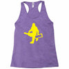 sasquatch guitar gear  funny bigfoot yeti comic monster retro Racerback Tank