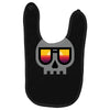sunset skull Baby Bibs