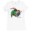 raphael meets mario Ladies Fitted T-Shirt