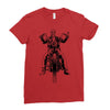 skeleton biker Ladies Fitted T-Shirt