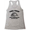 camel towing mens t shirt tee funny tshirt tow service toe college hum Racerback Tank
