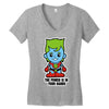 lil captain planet Women's V-Neck T-Shirt