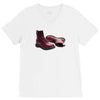 red doc marten skinhead boots, ideal birthday present or gift V-Neck Tee