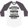 Super Cool Pawpaw Of A Freaking Awesome Grandson 3/4 Sleeve Shirt