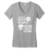 work like a captain party like a pirate Women's V-Neck T-Shirt
