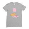 ice cream ghost Ladies Fitted T-Shirt