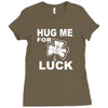 hug me for luck Ladies Fitted T-Shirt