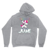 unicorns are born in june Unisex Hoodie