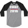 cruz for president 2016 3/4 Sleeve Shirt
