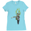noxious gases may be harmful Ladies Fitted T-Shirt