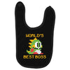 World's Best Boss Mario Baby Bibs