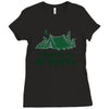 camping is in tents t shirt Ladies Fitted T-Shirt