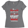 There's This Boy Who Stole My Heart He Calls Me Wife Women's Triblend Scoop T-shirt