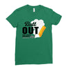 Butt Out Lung Cancer Awareness Ladies Fitted T-Shirt