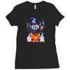 ghostly halloween Ladies Fitted T-Shirt