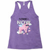 the time is now Racerback Tank