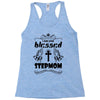 I Am One Blessed Stepmom Racerback Tank