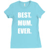 best. mum Ladies Fitted T-Shirt