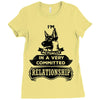 I Am German Shepherd Actually In A Very Commited Relationship Ladies Fitted T-Shirt