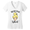 The Orijinal Topknot Tinkerbell, Tinkerbell Women's V-Neck T-Shirt
