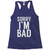 sorry i'm bad (2) Racerback Tank